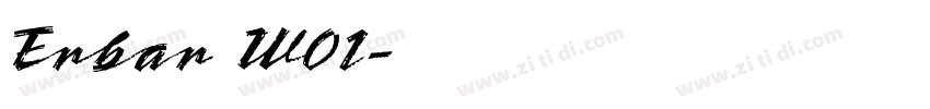 Erbar W01字体转换